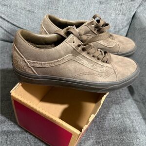 Vans Old Skool Suede Mix Teak Brown Suede Womens 8.5 Men’s 7 New
